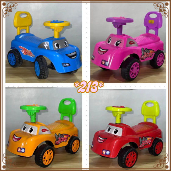 HSz Mega Car Kiddie Toon Car Ride on Car for Kid's Wheels Baby Toy Car  with music (1-3 years old) Lazada PH