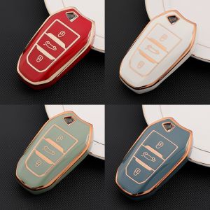 TPU Car Remote Key Case Cover Shell For Peugeot 308 408 508 2008 3008 4008 5008 Citroen C4 C4L C6 C3-XR Picasso DS3 DS4 DS5