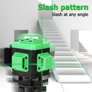 Máy cân mực laser Máy cân mặt bằng la de máy bắn cốt 16/12 tia xanh lá Tia Laser cực nét với hệ thống san lấp mặt bằng tự động Nguồn sáng mỏng hơn và sáng hơn【Bảo hành 12 tháng】