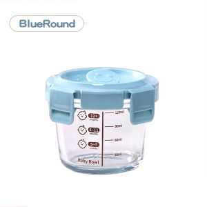 PAYOE กล่องแก้วเก็บอาหารอาหารทารกแช่แข็ง กล่องเก็บอาหารเด็ก ถ้วยแก้วใส่อาหาร ปลอดภัยสำหรับลูกน้อย ขนาด