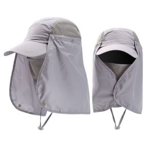 【COD&Fast Delivery】 UV Sun Protection Summer Fishing Sun Hat Breathable Adjustable Fisherman Cap Outdoor Neck Face Sunshade Hat