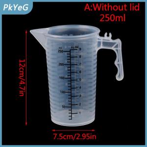 PkYeG 100 250 500ml đo ly Jug rõ ràng Baking nhà bếp bột nước với bìa SC