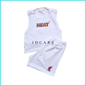 Trendy Kids  Basketball design  Muscle Sando  for Kids  balls team idol Vinyl Prints Sando Muscle Tee