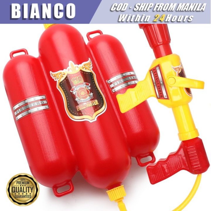 Fireman Toys Backpack Water Gun Spraying Toy Blaster Extinguisher