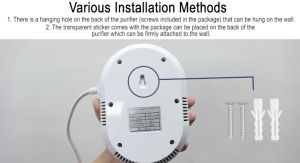 Air Ozone Generator With Touch Screen with high formaldehyde removal rate Pet House Smart Air Purifier Deodorization