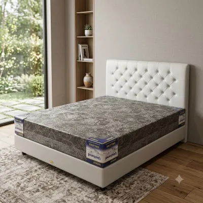 Bed Set Matras Uniland Deluxe polos 15cm + Divan Full Kancing