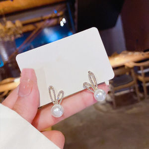 ต่างหูแฟชั่น กระต่ายน่ารัก Stud Earrings พร้อมส่งจากไทย