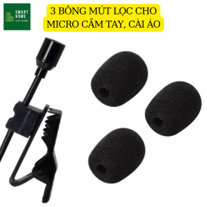Mút Xốp Bọc Đầu Micro Chắn Gió Và Chống Bụi Giúp Lọc Tiếng Ồn Hiệu Quả