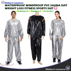 Waterproof & Windproof PVC Sauna Suit for Weight Loss Fitness