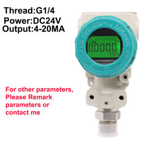 LCD 2088 Pressure Transducer Range -0.1-0-100Mpa RS485 4-20mA RS485 Output Water Tank Oil Gas Pressure Transmitter M20x1.5 G1/4