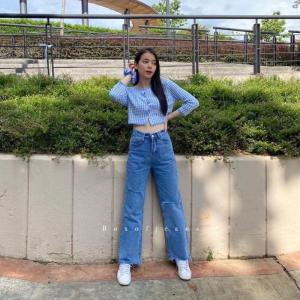 PrayTime Indonesia - Celana Boyfriend Jeans Wanita Denim Kulot Sobek Tembus Ripped Punk Korean Style Warna Snow Best Seller Premium Quality Terbaru 2021 Not Hijaber Friendly / Tidak Bisa dipakai dengan Hijab