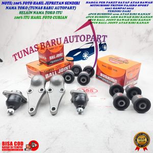 BAL JOIN ATAS BAWAH + BUSHING ARM ATAS BAWAH MITSUBISHI TRITON PAJERO SPORT 1SET