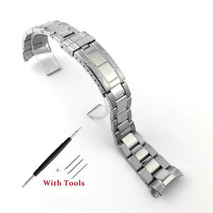 Zhangeer 20mm Dây đeo đồng hồ bằng thép không gỉ cho r-olex người đàn ông quý ông Daytona GMT submariner màu xanh lá cây submariner Đen nước ma Đồng hồ đeo tay không thấm nước Dây đeo với các công cụ