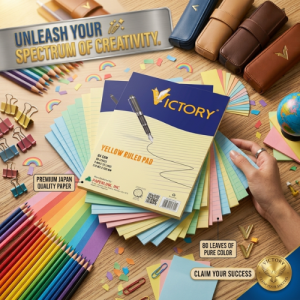 Victory Yellow Legal Writing Pad | 90 Leaves 64 GSM | 1 Pad | Ruled Paper for Notes & Documentation