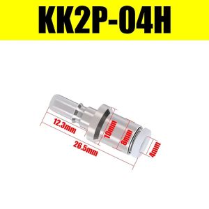 LUMIYA 1Pcs KK2P/KK2S-04H-06H-04E-06E Đầu nối nhanh khí quản Khí nén Một chiều Khớp nối ống Ống PU Khớp nối nhanh Phụ kiện ống