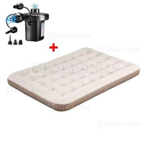 Kasur Angin tempat tidur camping kasur yang menggembung sendiri perlengkapan tenda Tempat tidur udara ganda portabel yang dapat dilipat + Bantal pompa