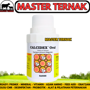CALCIDEX ORAL 100ML - Mengatasi Defisiensi Kalsium Magnesium Hewan - Obat Anti Lumpuh Sapi Kambing