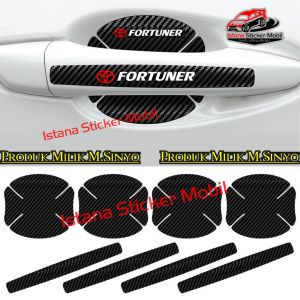 stiker karbon 3d pelindung gagang pintu mobil fortuner sticker anti gores mobil toyota fortuner all fortuner