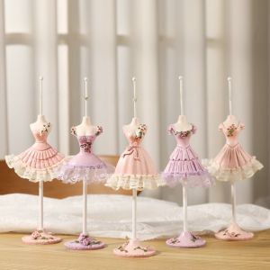 TIMIA ปริ๊นเซส ชั้นวางเครื่องประดับแบบจำลองชุด ชั้นวางออแกไนเซอร์ แหวน ขาตั้งโชว์สร้อยคอแบบจำลอง ชั้นวางสร้อยข้อมือ ดอกกุหลาบ ชั้นวางต่างหู ร้านเครื่องประดับ