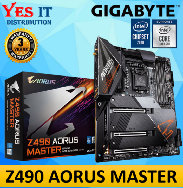 Gigabyte Z490 AORUS MASTER Motherboard Socket LGA1200 Support For