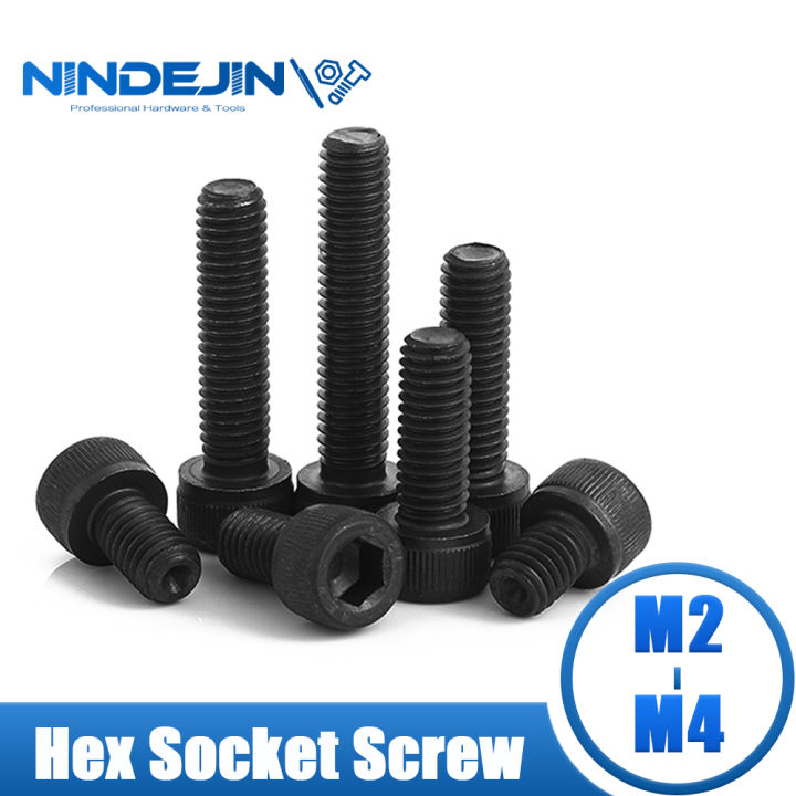 NINDEJIN Hexagon Hex Socket Bolts Cup Head Screw 12.9 Grade Carbon ...