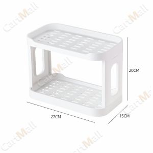 2 Layers Simple Desktop Storage Rack Shelf Table Organizer Cosmetic Jewelry Bathroom Rack