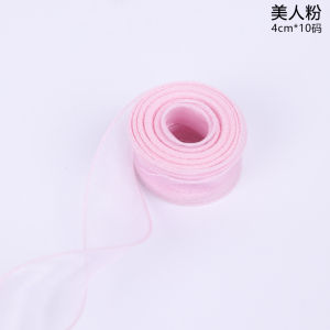 Cuộn Ruy Băng Voan 4cm làm nơ gói quà decor bó hoa trang trí
