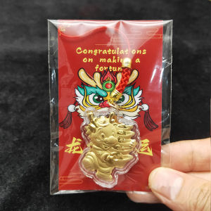 1Pcs Cartoon Zodiac Dragon Ingots mobile phone chain Happy New Year Cute Trend School Bag Car Key Pendant Couple New Trinket