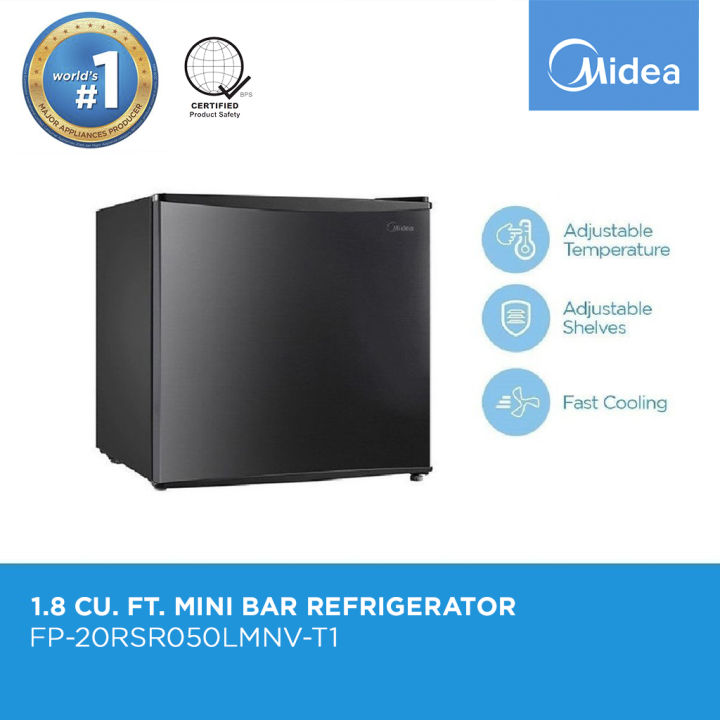 Midea Mini Bar Refrigerator 1.8 cu.ft - 3.3 cu.ft (Personal/Bar ...