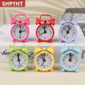 [COD] SHPYHT TOY 1PC Creative Quartz Round Alarm Clock 4cm Mini Metal Small Alarm Clock Portable Desktop Home Decoration