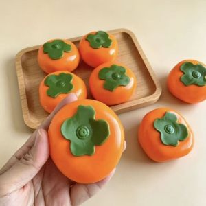 GAOSU Shapeable Coconut Oil Squishy Hand Relax No Rebound Handmade Fidget Ball Boys Girls Pinch Persimmon Squishy Toys Kids Adults