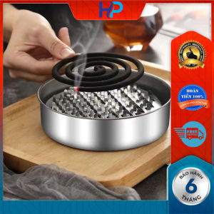 COMBO 2 Hộp nhang muỗi chất liệu thép chống cháy có nắp ngăn tàn nhang rớt vô cùng tiện lợi
