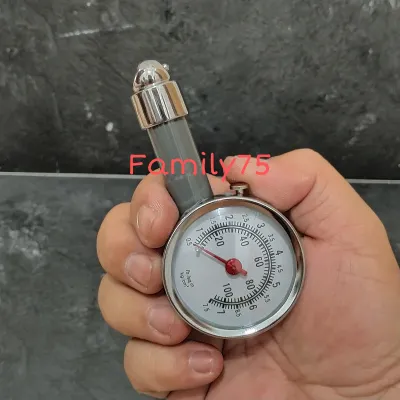 Ukuran angin bulat ban motor mobil Tire pressure gauge Alat ukur angin