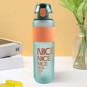 Botol Minum Kekinian Kapasitas 1 Liter Botol Transparan Sekolah Kantor Kuat Anti Tumpah-YY-163-1Liter