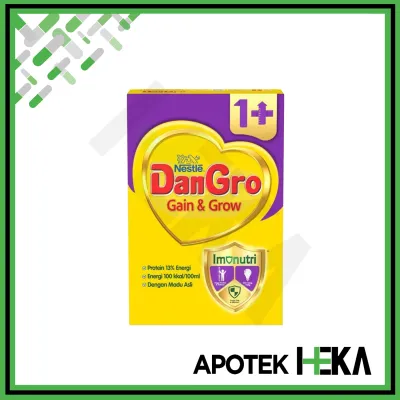 DanGro Gain & Grow Dancow 1+ Box 400 g - Susu Bayi Tinggi Kalori