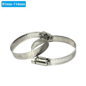 1/2 To 4 1/2  Stainless Hose Clamp Adjustable Card Buckle Water Pipe Fixed Pipe Clamp