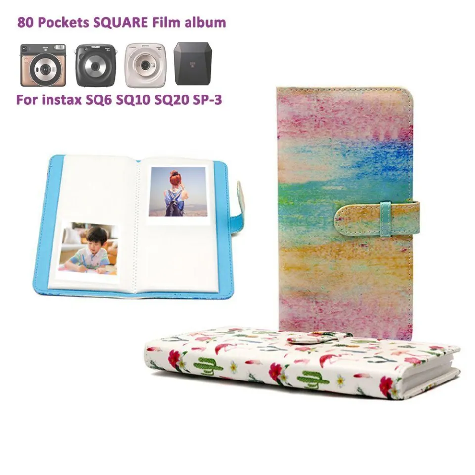 80 Pockets Fujifilm Instax Square Photo Book Album for Fuji Instax