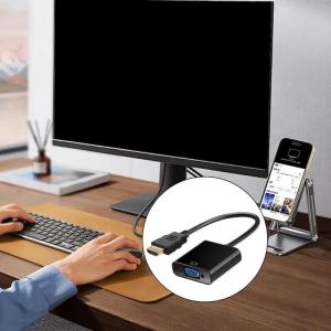 HDTV to VGA Adapter VGA Female to HDTV Male Converter Dongle for Computer Desktop Laptop PC Monitors Projectors HDTV