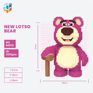 SMY Nano Block Jumbo Lotso Bear Mainan Anak Bricks Education Toys Balok Susun Puzzle Animasi 3D DIY