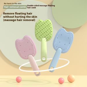 JIASHI เครื่องนวดสัตว์เลี้ยงยกเว้นหวีแขวนหวีแมวลอยสำหรับอ่างอาบน้ำแมวและสุนัขหวีทำความสะอาดที่แปรงขนสัตว์เลี้ยงสองชั้น