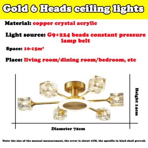 Nordic Luxury Grand Flower Shaped Pendant Lamp Bedroom Dining Room Living Room Crystal Ceiling Light