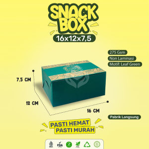 Dus Snack 16x12 Dus Motif Box Snack Kue Cemilan (Isi 25 Pcs-B.2K1G)
