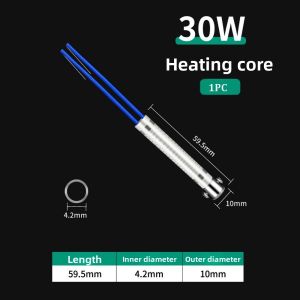 NEXTYOO 1/2/5pcs Khả năng chịu nhiệt độ cao Lõi hàn điện 220V 30W40W60W 3 kích cỡ Thay thế bộ phận gia nhiệt ngoài Chất lượng cao Dụng cụ hàn