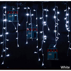 2026 Hari Raya Lights 5M 256LED Fairy Lights Icicle Lights 8Modes Curtain Lights For Ramadan Hari Raya Decoration