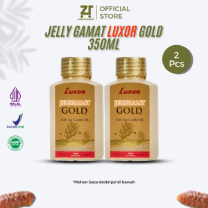Paket Bundling Luxor Jelly Gamat Gold 2 Botol Ekstrak Teripang 45% 100% Original