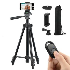 Tripod Camera Tripod Stand Holder Camera Stand Tripod 4 Sessions Stretchable Phone Tripod Stand 2.5kg Maximum Load Selfie Stick with Phone Clip Tripod Professional Black Aluminium Tripod Tripod Stand for Digital Camera Smart Phone Mobile Phone