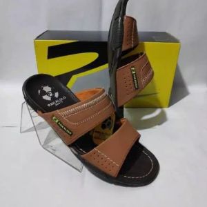 SANDAL KULIT PRIA PAKALOLO SELOP /SANDAL KEKINIAN ( COD atau BAYAR DITEMPAT)
