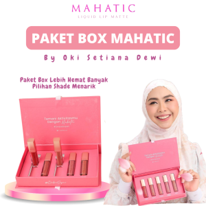 MAHATIC LipMatte Box By Oki Setiana Dewi Isi 5 Shade Cantik