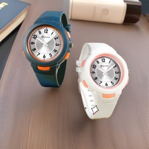GORGE Casual Quartz Watch 30M Waterproof PU Strap Wristwatches  Sports Watch Outdoor Sports