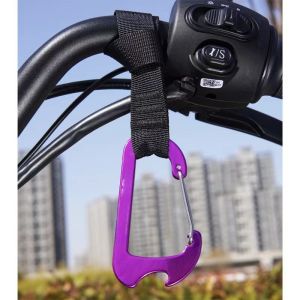 Outdoor D-Type Aluminum Alloy Buckle Multi-Functional Carabiner Quick-Hanging Keychain Hook Water Bottle Buckle Backpack Buckle